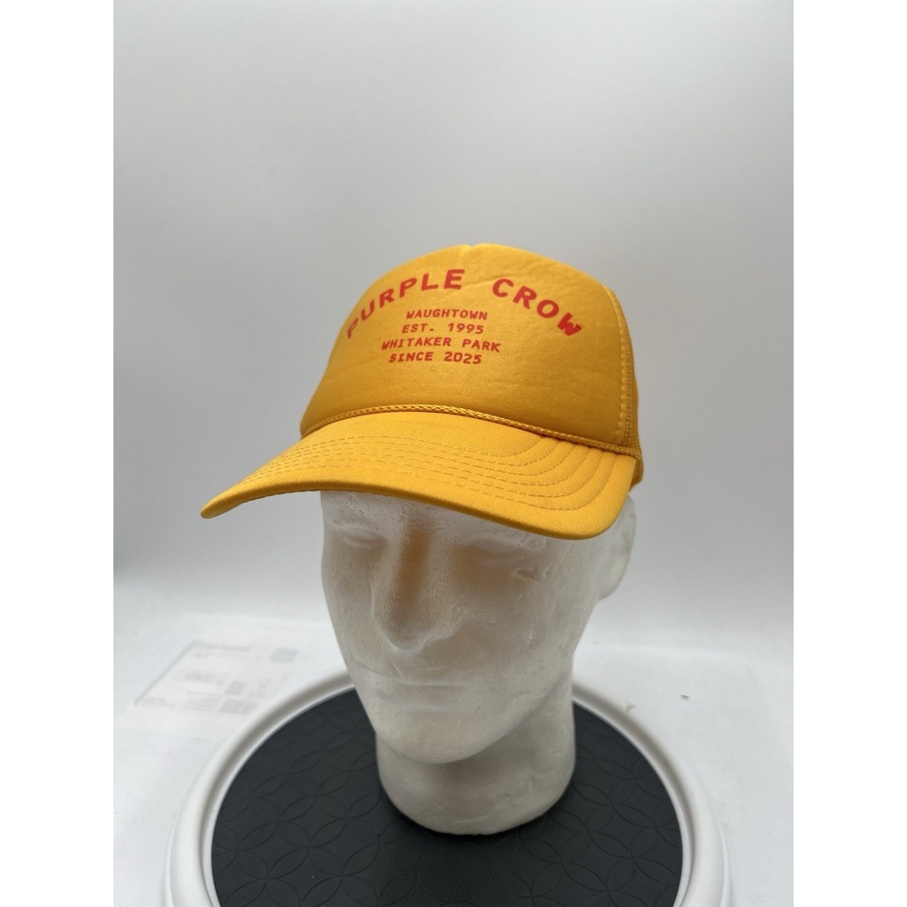 Purple Crow Whitaker Park Winston Salem NC OTTO Trucker Hat Snapback Rope Cap